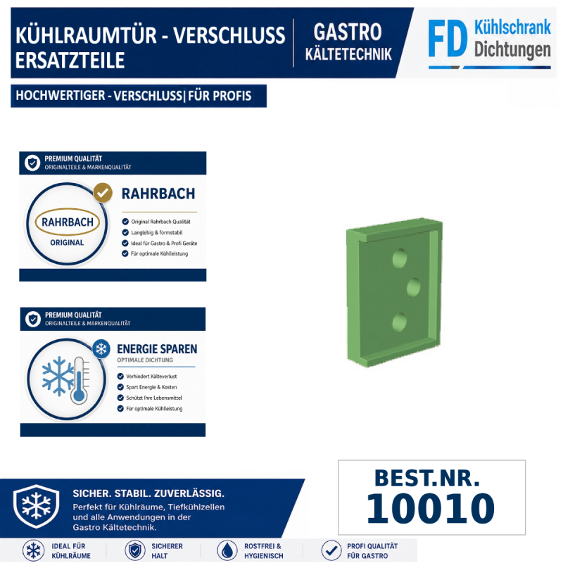 U-Platte für Innengriff 6,5 mm