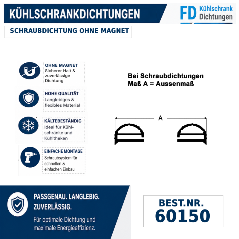 Schraubdichtung ohne Magnet