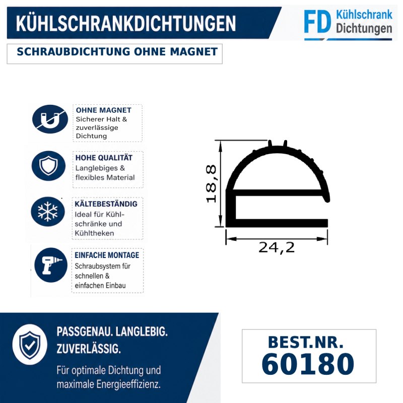 Schraubdichtung ohne Magnet