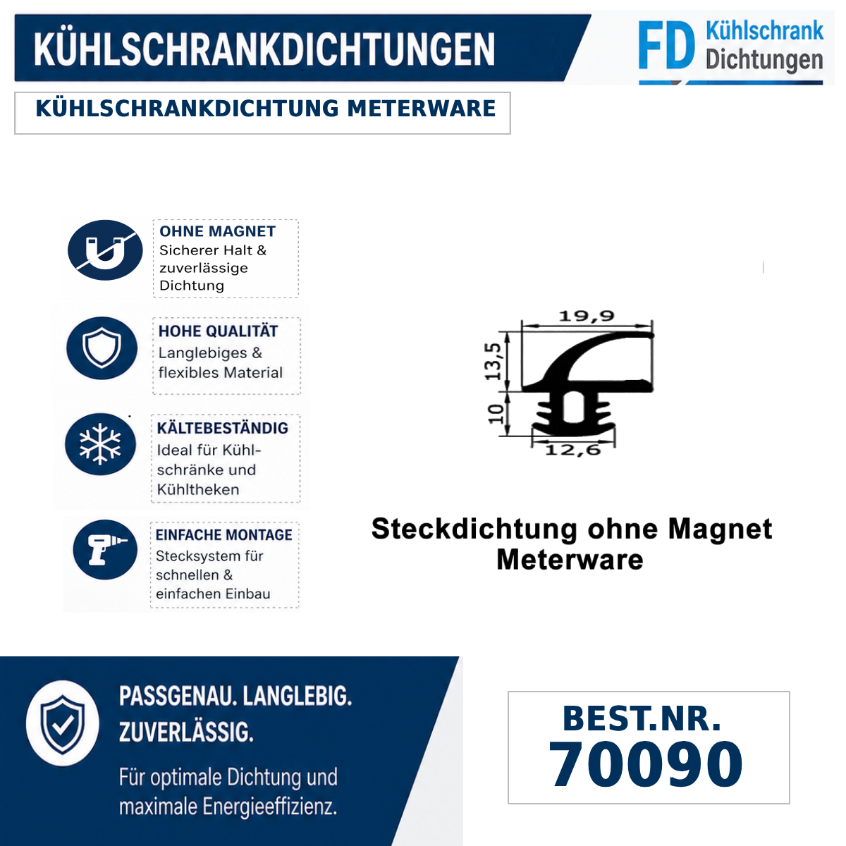 Kühlschrankdichtung Meterware