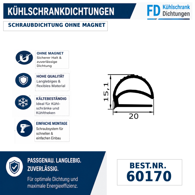 Schraubdichtung ohne Magnet