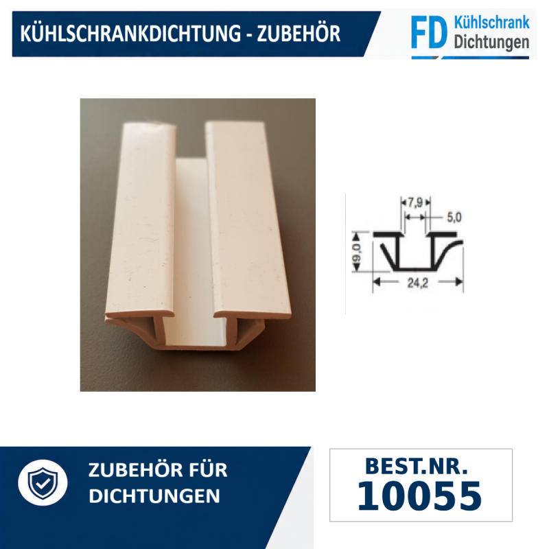 Aufnahmebefestigung für Dichtungen
