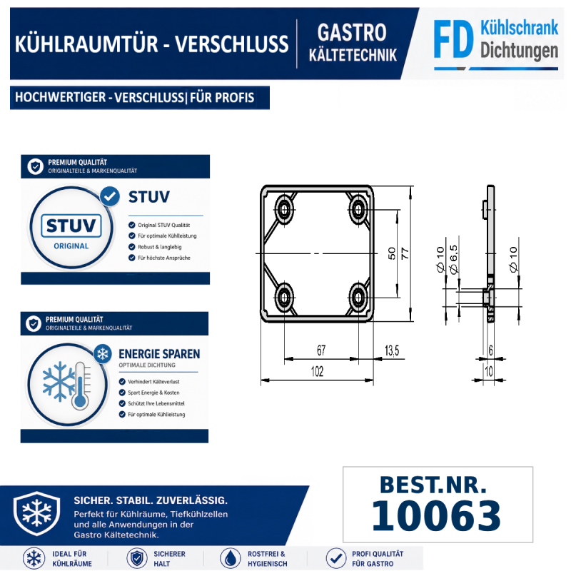 Kühlraumtürenverschluss "Kompakt"