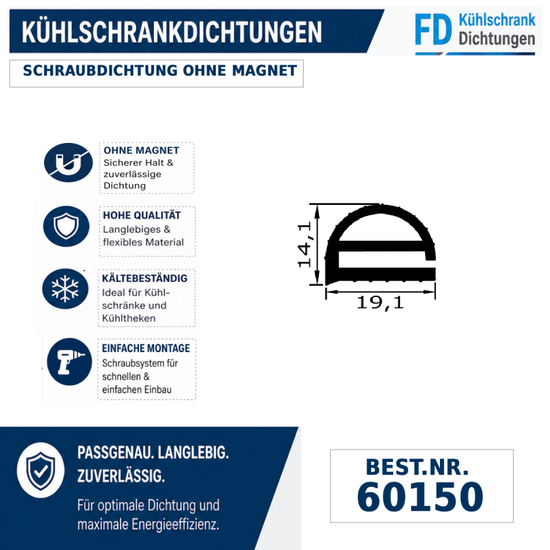 Schraubdichtung ohne Magnet