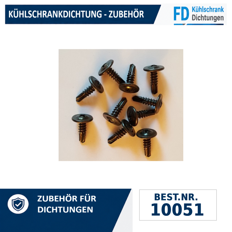 Satz Schrauben, 10 Stück 4,8 x 16