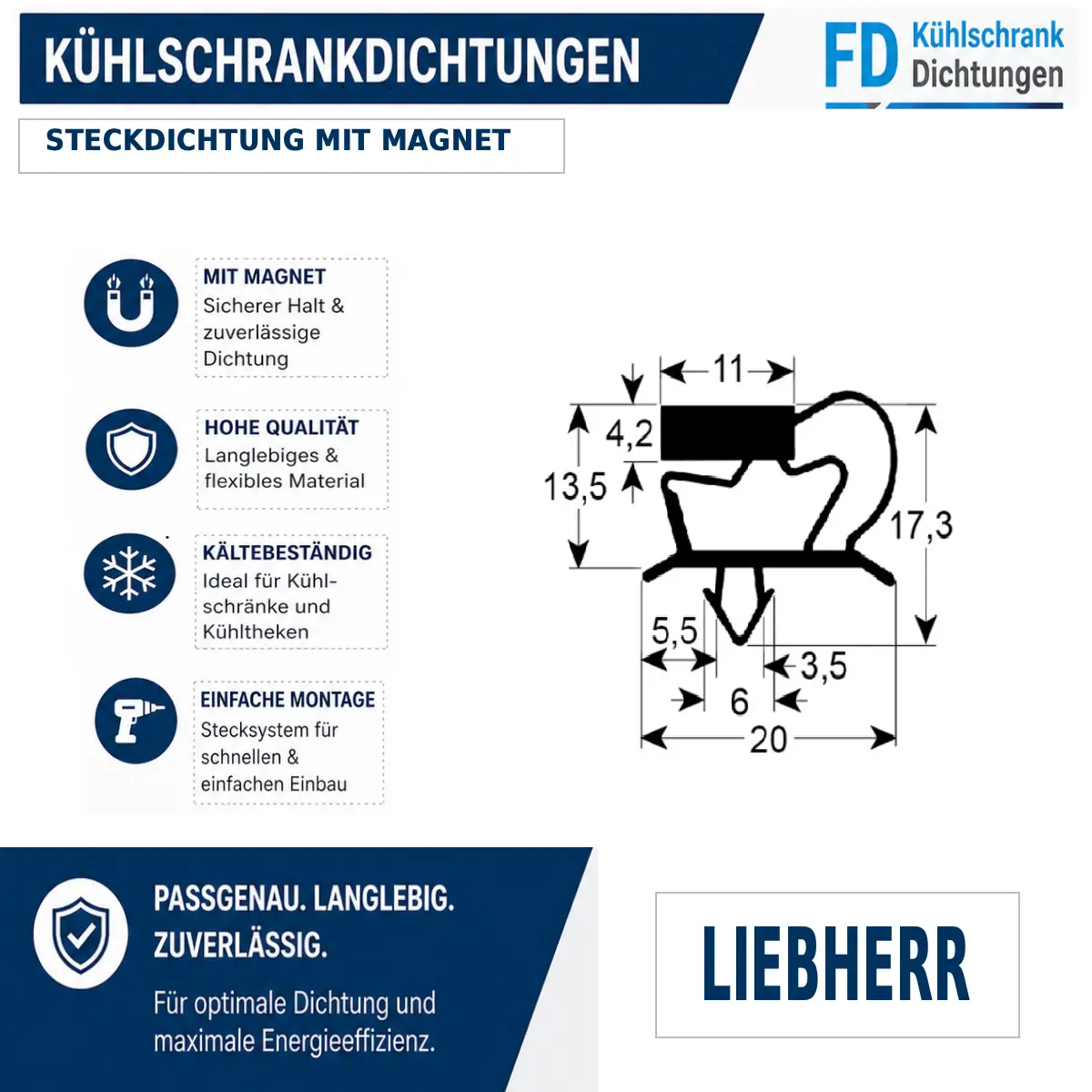 Liebherr CMes 502 Index 20/001 Serie Türdichtung 58,5x 42,0 cm