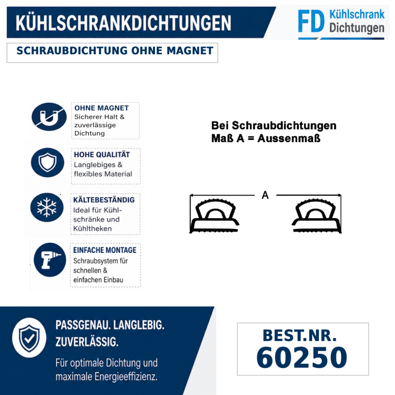 Schraubdichtung ohne Magnet