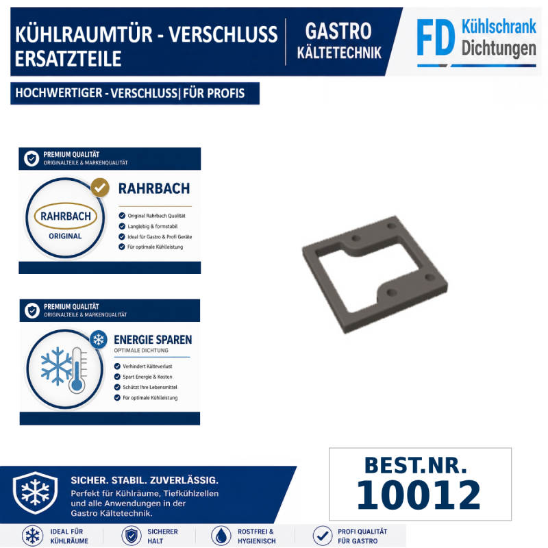 U-Platte für Schließkolben 7,5 mm