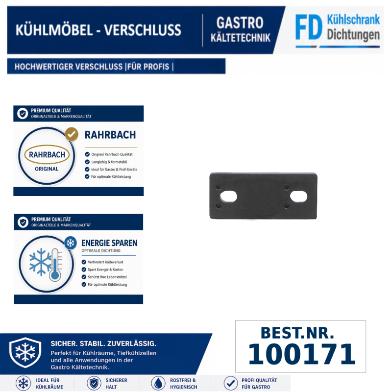 Kantenverschluss 6188 ERGO ohne Griff