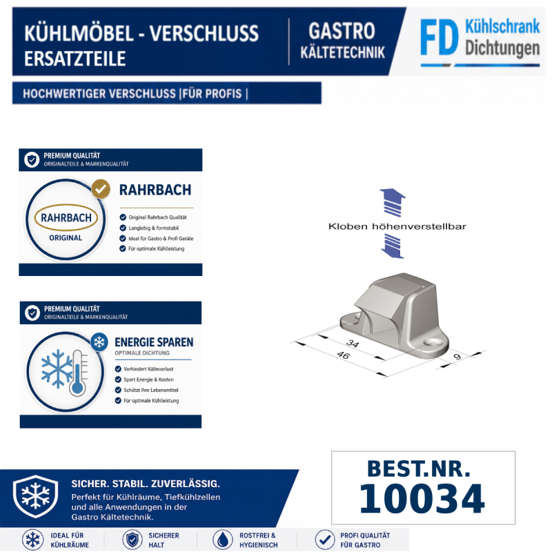 Kloben für aufliegender Verschluss 6770
