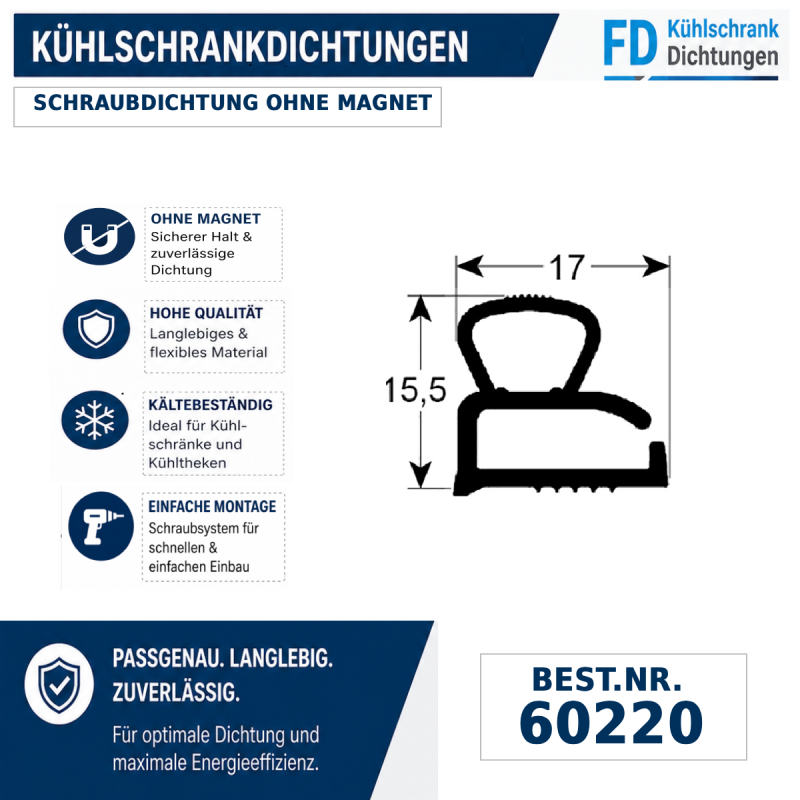 Schraubdichtung ohne Magnet